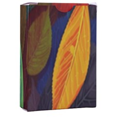 Leaves, Colorful, Desenho, Falling, Playing Cards Single Design (rectangle) With Custom Box by nateshop