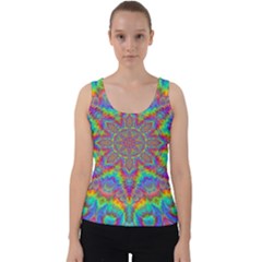 Mandala, Pattern, Abstraction, Colorful, Hd Phone Velvet Tank Top by nateshop