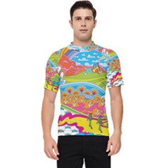 Vintage 1960s Psychedelic Men s Short Sleeve Rash Guard by Sarkoni