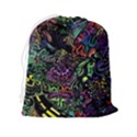 Trippy Dark Psychedelic Drawstring Pouch (2XL) View2