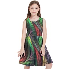 Abstract Psychedelic Kids  Skater Dress by Sarkoni