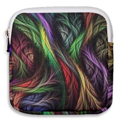 Abstract Psychedelic Mini Square Pouch by Sarkoni