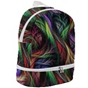 Abstract Psychedelic Zip Bottom Backpack View2
