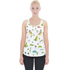 Baby Dino Seamless Pattern Piece Up Tank Top by Sarkoni
