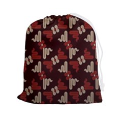 Oriental Dragon Motif Pattern Drawstring Pouch (2xl) by Sarkoni