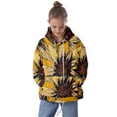 Colorful Seamless Floral Pattern Kids  Oversized Hoodie by Sarkoni