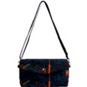 Architecture City Pixel Art Removable Strap Clutch Bag View1