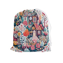 Cottagecore Drawstring Pouch (xl) by Valentinaart