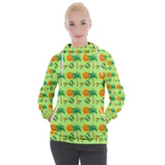 Summer Fun Pattern Women s Hooded Pullover by LalyLauraFLM