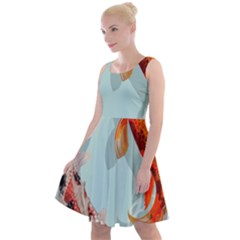 Koi Fish Knee Length Skater Dress by Grandong