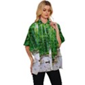 Bamboo Forest Squid Family Women s Batwing Button Up Shirt View3