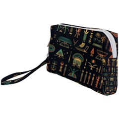 Hieroglyphs Space Wristlet Pouch Bag (small) by Ndabl3x