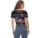 Teenage Mutant Ninja Turtles Leonardo Raphael Michelangelo Donatello Twist Front Crop Top View4