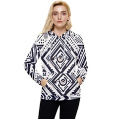 Tribal Pattern Women s Lightweight Drawstring Hoodie by Sobalvarro