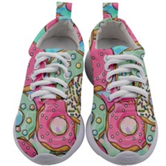 Donut Pattern Texture Colorful Sweet Kids Athletic Shoes by Grandong