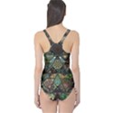 Digital Art Triangle Pattern Texture Mosaic One Piece Swimsuit View2