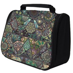 Digital Art Triangle Pattern Texture Mosaic Full Print Travel Pouch (big) by Grandong