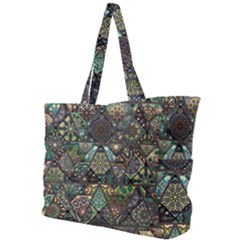 Digital Art Triangle Pattern Texture Mosaic Simple Shoulder Bag by Grandong