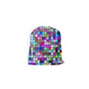 Texture Colorful Abstract Pattern Drawstring Pouch (XS) View2