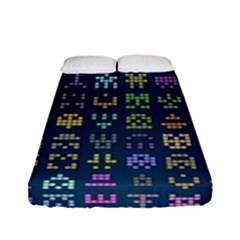 Procedural Generation Digital Art Pattern Fitted Sheet (full/ Double Size) by Grandong