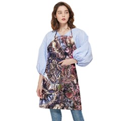Melting Stitches Pocket Apron by kaleidomarblingart