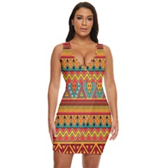 Aztec Draped Bodycon Dress by nateshop