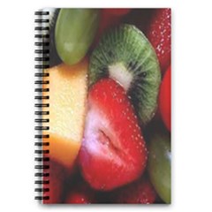 Fruits, Food, Green, Red, Strawberry, Yellow 5 5  X 8 5  Notebook by nateshop