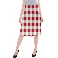 Gingham - 4096x4096px - 300dpi14 Midi Beach Skirt by EvgeniaEsenina