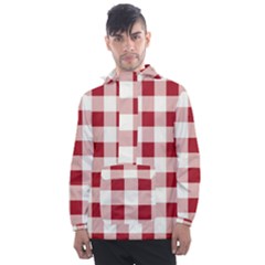 Gingham - 4096x4096px - 300dpi14 Men s Front Pocket Pullover Windbreaker by EvgeniaEsenina