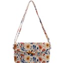 Boho Flowers Seamless Patternn Removable Strap Clutch Bag View1