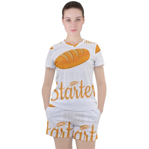 Baker T- Shirt Cool Bread Baking Bakers Saying Motif T- Shirt (3) Yoga Reflexion Pose T- Shirtyoga Reflexion Pose T- Shirt Women s T-shirt And Shorts Set by hizuto