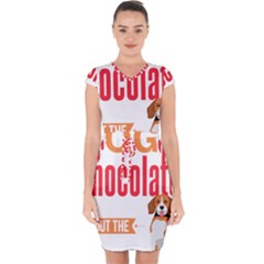 Best Friend T- Shirt Cool Dog Pet Saying T- Shirt Yoga Reflexion Pose T- Shirtyoga Reflexion Pose T- Shirt Capsleeve Drawstring Dress  by hizuto