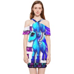 Pinkie Pie  Shoulder Frill Bodycon Summer Dress by Internationalstore