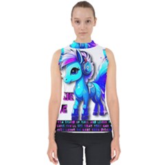 Pinkie Pie  Mock Neck Shell Top by Internationalstore