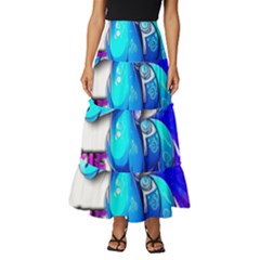 Pinkie Pie  Tiered Ruffle Maxi Skirt by Internationalstore