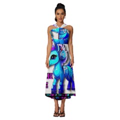 Pinkie Pie  Sleeveless Cross Front Cocktail Midi Chiffon Dress by Internationalstore