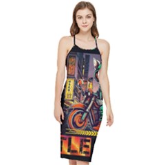 A Little Cat Bodycon Cross Back Summer Dress by Internationalstore