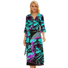 Aesthetic Art  Midsummer Wrap Dress by Internationalstore