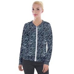 Ceramics Broken  Velvet Zip Up Jacket by Internationalstore