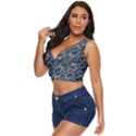 Ceramics Broken  Women s Sleeveless Wrap Top View2