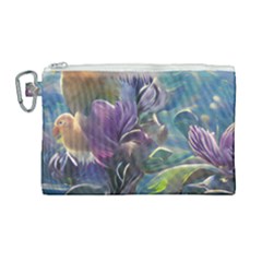 Abstract Blossoms  Canvas Cosmetic Bag (large) by Internationalstore