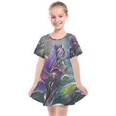 Abstract Blossoms  Kids  Smock Dress by Internationalstore