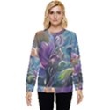Abstract Blossoms  Hidden Pocket Sweatshirt View1