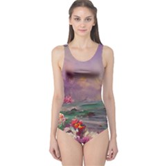 Abstract Flowers  One Piece Swimsuit by Internationalstore