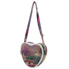 Abstract Flowers  Heart Shoulder Bag by Internationalstore