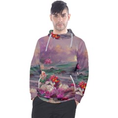 Abstract Flowers  Men s Pullover Hoodie by Internationalstore
