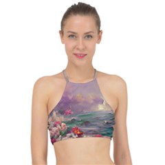 Abstract Flowers  Halter Bikini Top by Internationalstore
