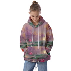 Abstract Flowers  Kids  Oversized Hoodie by Internationalstore