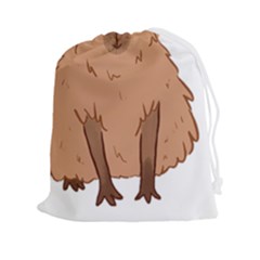 Capybara Art T- Shirt Cute Capybara Art T- Shirt Yoga Reflexion Pose T- Shirtyoga Reflexion Pose T- Shirt Drawstring Pouch (2xl) by hizuto