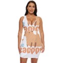 Capybara T- Shirt Bee Cappy - A Cute Capybara And A Bee Illustration T- Shirt Yoga Reflexion Pose T- Shirtyoga Reflexion Pose T- Shirt Draped Bodycon Dress View1